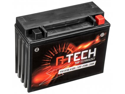 baterie 12V, F50-N18L-A GEL (12N18-3A) 21Ah, 350A, bezúdržbová GEL technologie 205x87x162 A-TECH (aktivovaná ve výrobě)