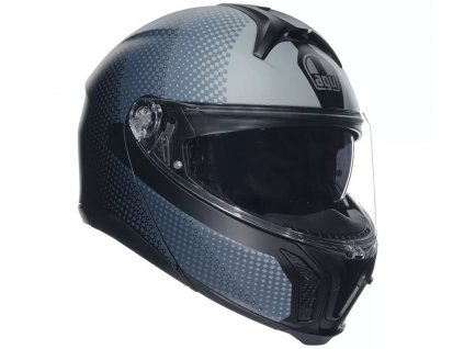 Helma na moto AGV TOURMODULAR MULTI MPLK TEXTOUR MATT BLACK/GREY