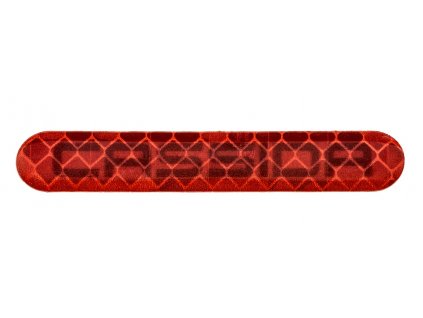 reflexní odrazka samolepící s logem, CASSIDA (červená, D x V = 6,5 x 1 cm)