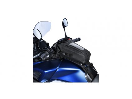 Tankbag na motocykl AQUA S8 s popruhy, OXFORD (černý, objem 8 l)