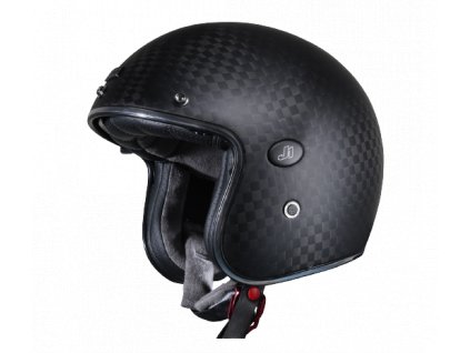 Moto přilba JUST1 J-STYLE CARBON solid matná černá