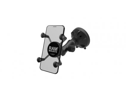 Kompletní sestava univerzálního držáku mobilního telefonu X-Grip s přísavkou na sklo, rameno 70 mm, RAM Mounts