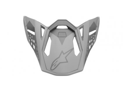 kšilt pro přilby SUPERTECH S-M10 META, ALPINESTARS (šedý matný, verze ECE 22.05)