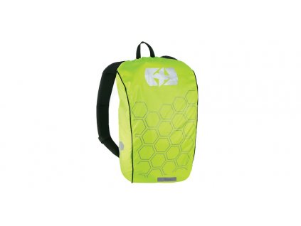 reflexní obal/pláštěnka batohu Bright Cover, OXFORD (žlutá/reflexní prvky, Š x V = 640 x 720 mm)