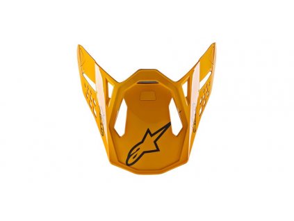kšilt pro přilby SUPERTECH S-M10 DYNO, ALPINESTARS (oranžová lesklá, verze ECE 22.05)