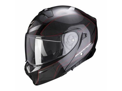 Moto přilba SCORPION EXO-930 CIELO perleťově černo/červená