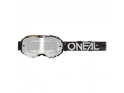 O´Neal brýle B-10 ATTACK V.24 černá/bílá, silver mirror