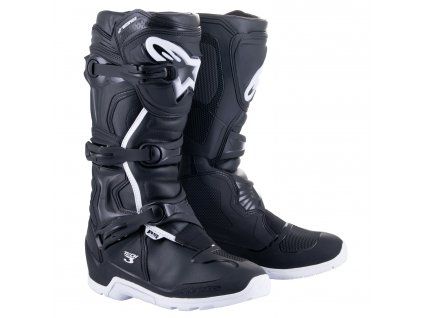boty TECH 3 ENDURO WATERPROOF, ALPINESTARS (černá/bílá) 2027