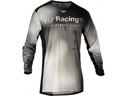 Dres LITE, FLY RACING - USA 2024 (šedá/černá)