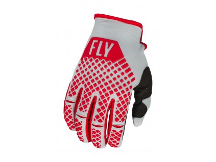 Rukavice KINETIC, FLY RACING - USA 2023 (červená/šedá)