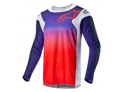 Dres RACER HOEN, ALPINESTARS (šedá/modrá/oranžová) 2024