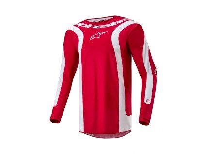 dres FLUID LURV, ALPINESTARS (červená/bílá)