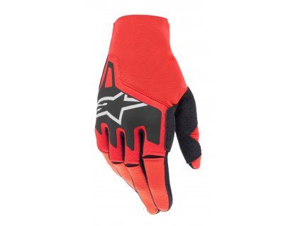 rukavice TECHSTAR, ALPINESTARS (červená/černá/bílá)