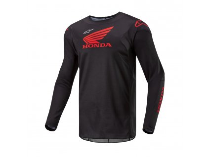 dres RACER ICONIC HONDA kolekce, ALPINESTARS (černá/červená) 2026