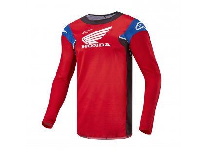 dres RACER ICONIC HONDA kolekce, ALPINESTARS (červená/černá/modrá/bílá) 2026