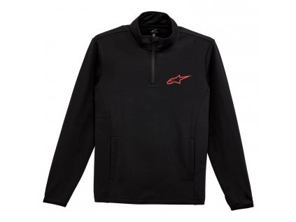 mikina MISSION 2 MIDLAYER, ALPINESTARS (černá/červená)