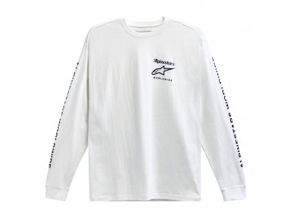 Triko AUTHENTICATED TEE, ALPINESTARS (bílá/černá)