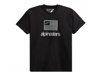 Triko FLAG TEE, ALPINESTARS (černá/bílá)