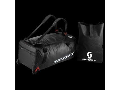 bag WHEEL DUFFLE 110 black/red clay