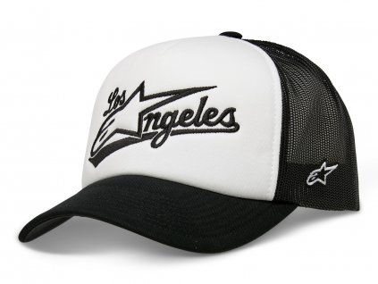 kšiltovka LOS ANGELES FOAM TRUCKER HAT, ALPINESTARS (bílá/černá)
