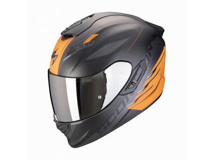 Moto přilba SCORPION EXO-1400 EVO II AIR LUMA matná černo/oranžová