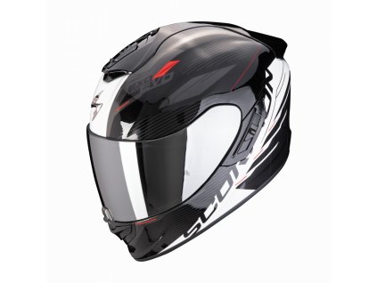 Moto přilba SCORPION EXO-1400 EVO II AIR LUMA černo/bílá