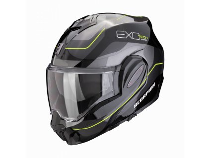 Moto přilba SCORPION EXO-TECH EVO PRO COMMUTA černo/stříbrno/žlutá