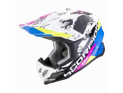 Moto přilba SCORPION VX-22 AIR CX bílo/černo/modrá