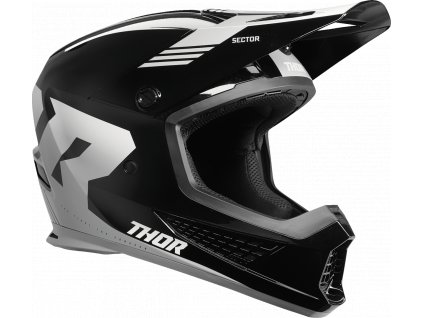 Přilba na motorku THOR Sector 2 Carve Black/White
