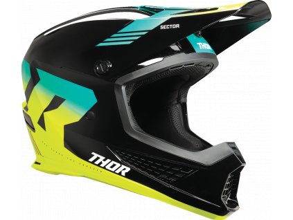 Přilba na motorku THOR Sector 2 Carve Black/Acid