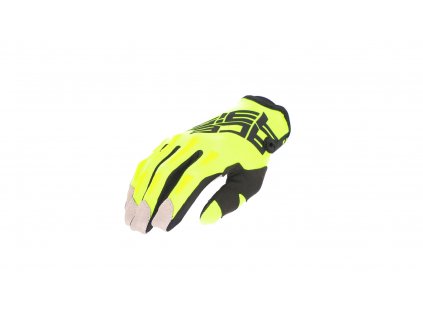 ACERBIS motokros rukavice junior fluo žlutá XL