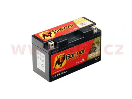 baterie gelová 12V, YT7B-4, YT7B-BS, 6Ah, 90A, BANNER Bike Bull GEL 150x65x92