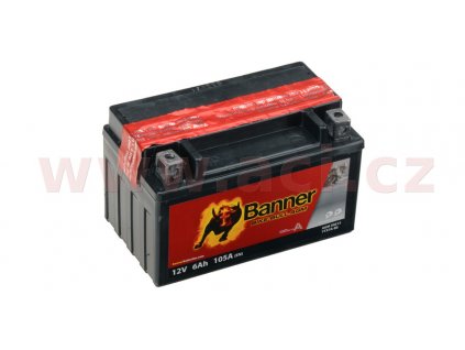 baterie 12V, YTX7A-BS, 6Ah, 105A, BANNER Bike Bull AGM 150x87x95