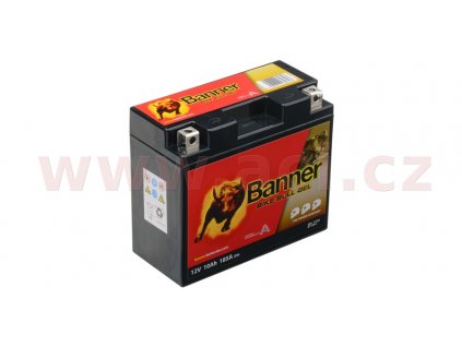 baterie gelová 12V, YT12B-4, YT12B-BS, 10Ah, 185A, BANNER Bike Bull GEL 150x69x130