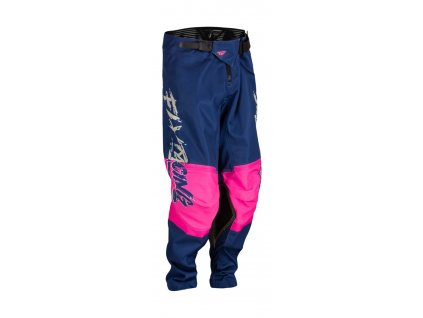 kalhoty KINETIC KHAOS, FLY RACING - USA 2023 dětské (růžová/modrá)