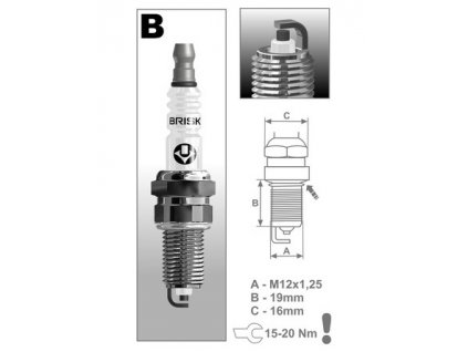 zapalovací svíčka BR15YC řada Super, BRISK - Česká Republika