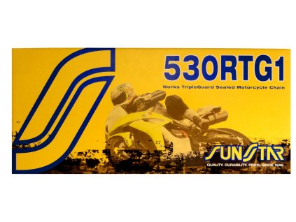 řetěz 530RTG1, SUNSTAR (x-kroužek, barva zlatá, 106 článků)