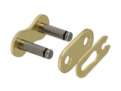 spojka řetězu 420HP, JT CHAINS (barva černo-zlatá, rozpojovací, typ SPRING)