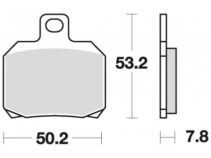 brzdové destičky, BRAKING (semi-metalická směs SM1) 2 ks v balení