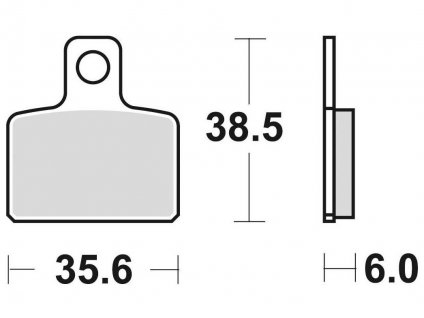brzdové destičky, BRAKING (semi-metalická směs SM1) 2 ks v balení