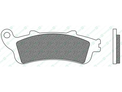 brzdové destičky, NEWFREN (směs ROAD TOURING SINTERED) 2 ks v balení