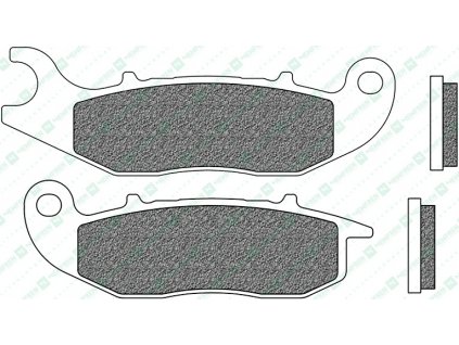 brzdové destičky, NEWFREN (směs ROAD TOURING ORGANIC) 2 ks v balení
