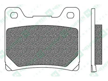 brzdové destičky, NEWFREN (směs ROAD TOURING SINTERED) 2 ks v balení