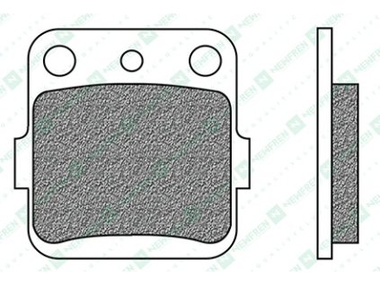 brzdové destičky, NEWFREN (směs OFF ROAD ATV SINTERED) 2 ks v balení