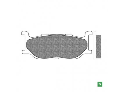 brzdové destičky, NEWFREN (směs ROAD TOURING SINTERED) 2 ks v balení