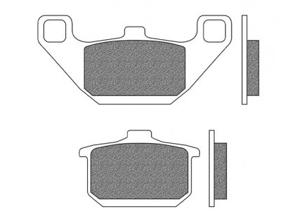 brzdové destičky, NEWFREN (směs ROAD TOURING ORGANIC) 2 ks v balení