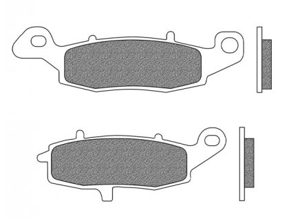 brzdové destičky, NEWFREN (směs ROAD TOURING ORGANIC) 2 ks v balení