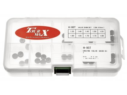 sada ventilových podložek Honda (průměr 9,5 mm, 20 ks), Tourmax