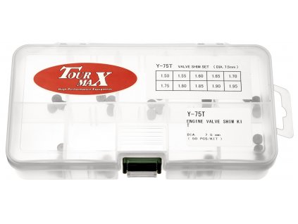 sada ventilových podložek Yamaha (průměr 7,5 mm, 50 ks), Tourmax