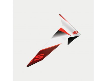 aerodynamický spoiler pro přilby SUPERTECH R-10 TEAM standardní profil, ALPINESTARS (černá/červená/bílá)